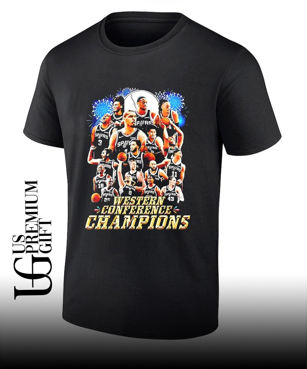 San Antonio Spurs Western Conference Champions NBA basketball Team graphic shirt