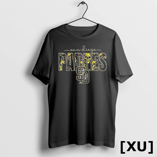 San Diego Padres Skulls Floral Graphic Baseball Tshirts Sweater