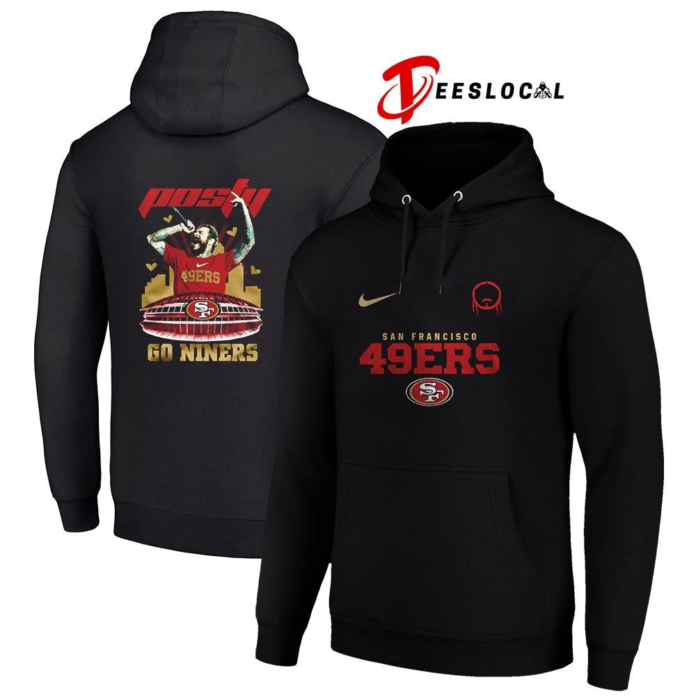 San Francisco 49ers x Post Malone Posty stadium shirt