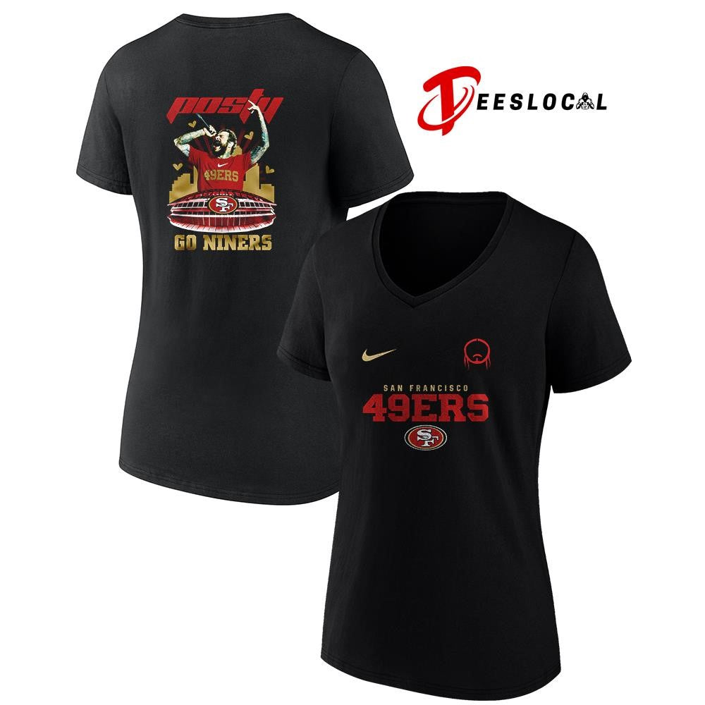 San Francisco 49ers x Post Malone Posty stadium shirt
