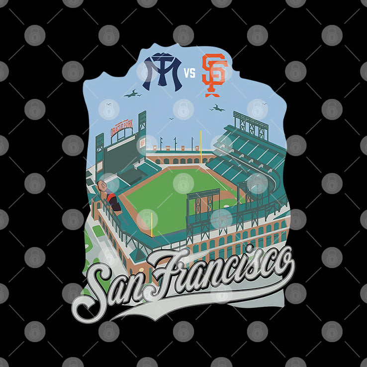 San Francisco Baseball Stadium Vintage T Shirt