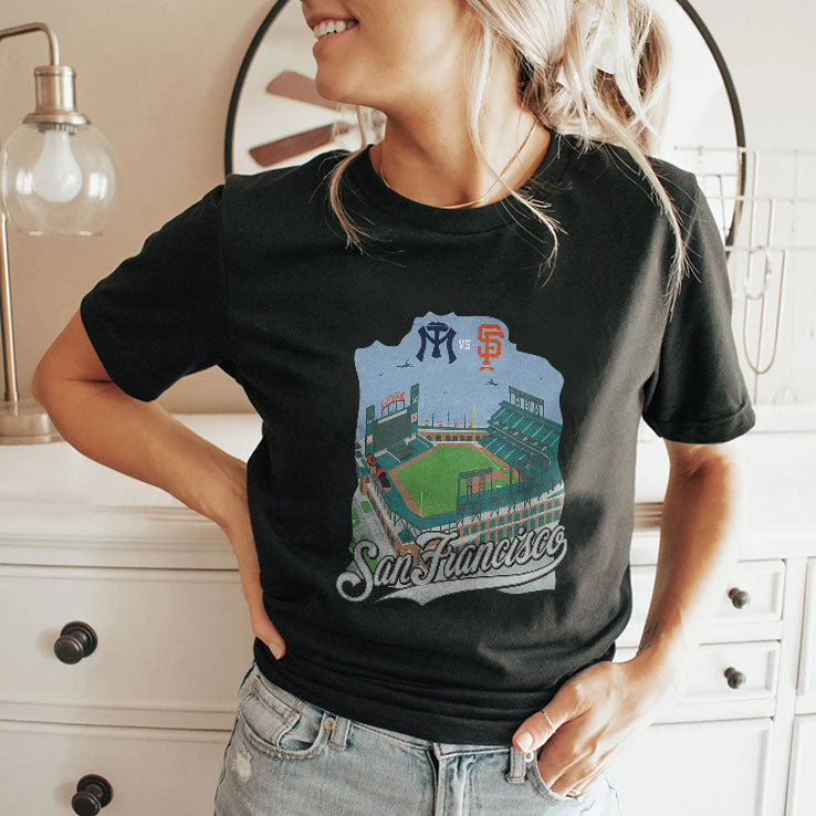 San Francisco Baseball Stadium Vintage T Shirt