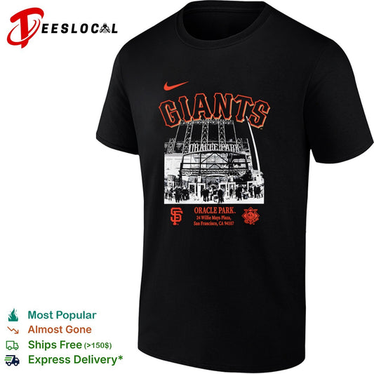 San Francisco Giants Oracle Park 24 Willie Mays Plaza MLB Team Logo shirt