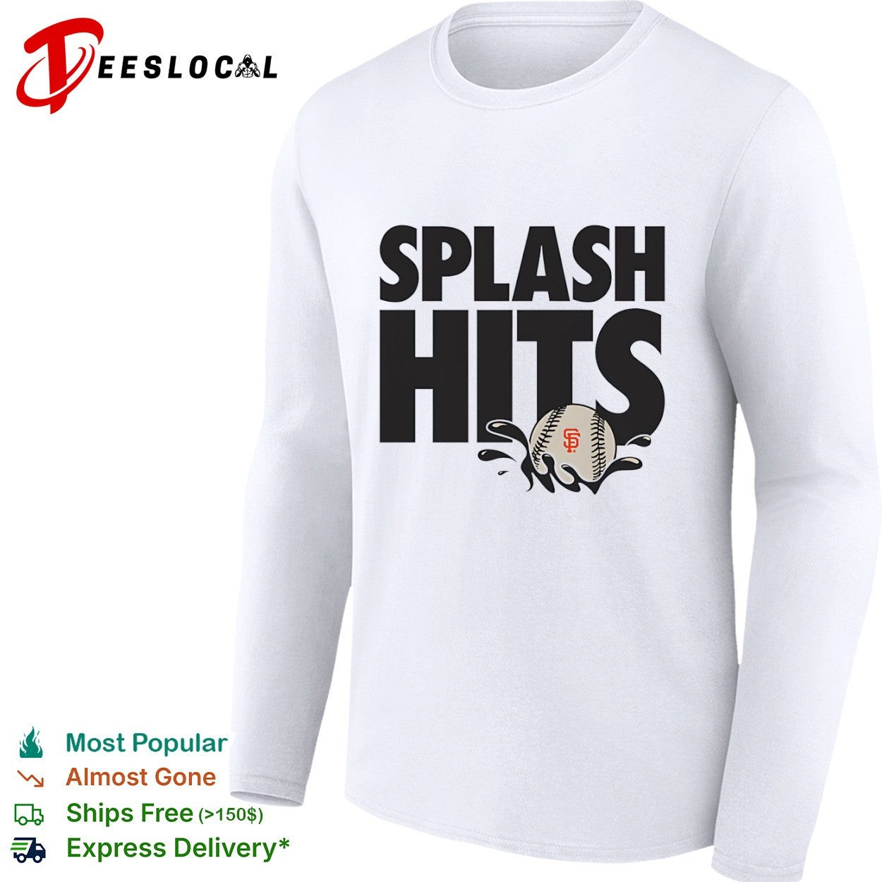 San Francisco Giants Splash Hits MLB logo shirt