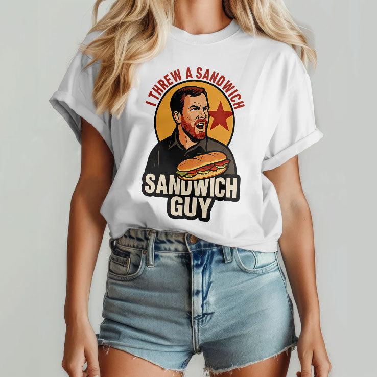 Sandwich Guy I Throw Sandwiches Not People Shirt