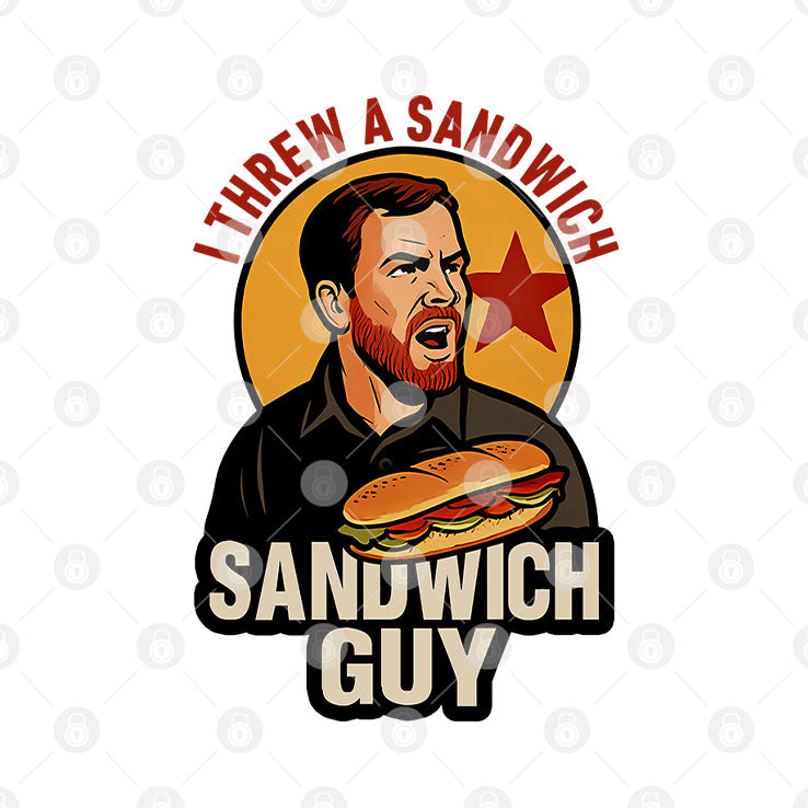 Sandwich Guy I Throw Sandwiches Not People Shirt