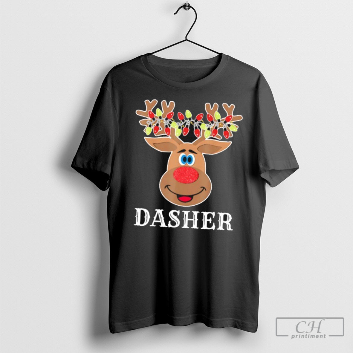 Santas Reindeer Dasher T Shirts
