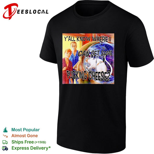 Sci-fi rats y’all know where I can get some fucking cheese vintage print shirt