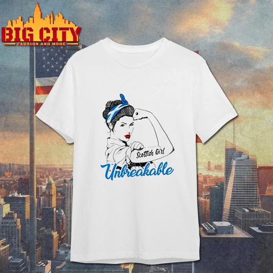 Scottish Girl Unbreakable Scotland Flag 2026 Shirt