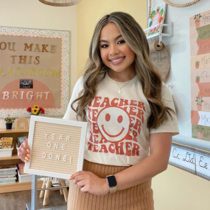 Teacher Smiley - clothing by TeeHivey.com (Image 1)