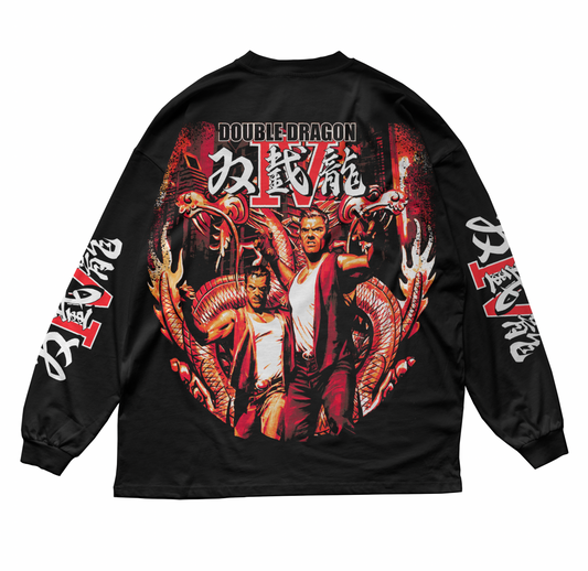 DOUBLE DRAGON IV BOX ART TEE LONG SLEEVE