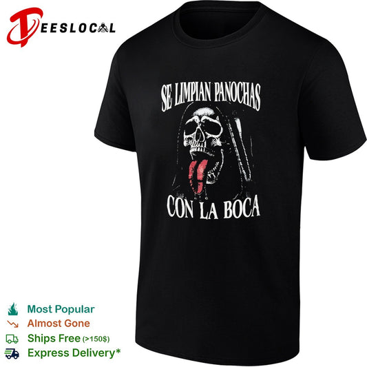 Se limpian panochas con la boca grim reaper skeleton shirt