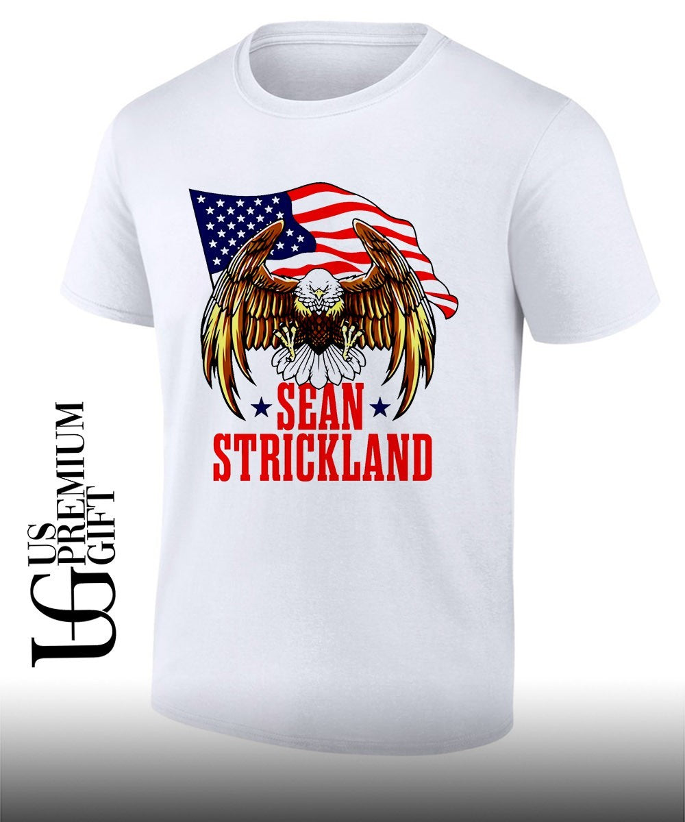 Sean Strickland Eagle USA flag shirt