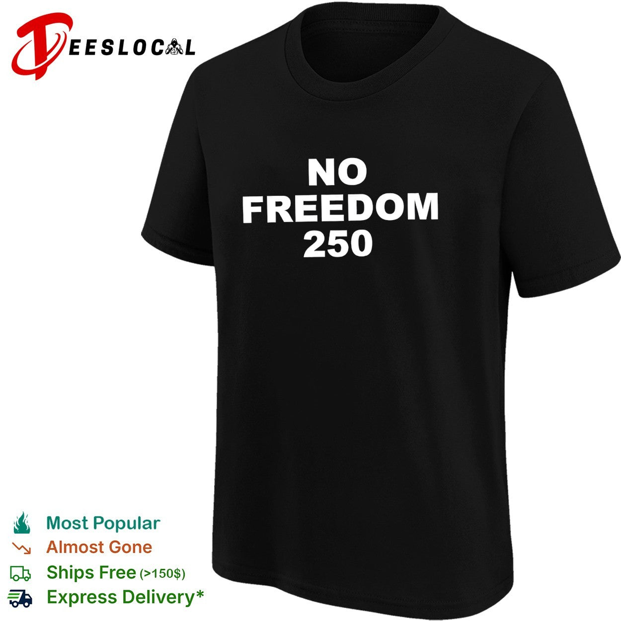Sean Strickland with No Freedom 250 shirt