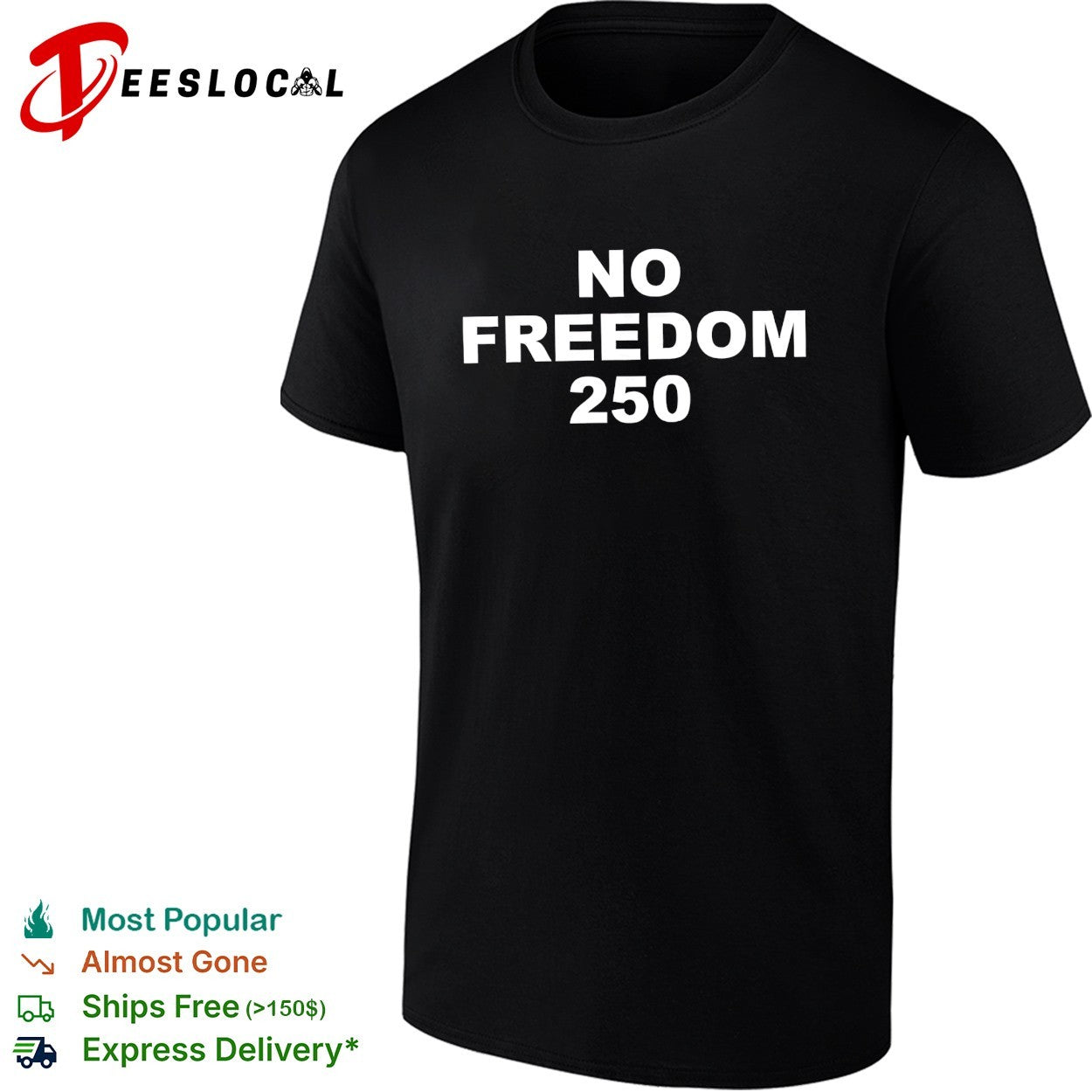 Sean Strickland with No Freedom 250 shirt
