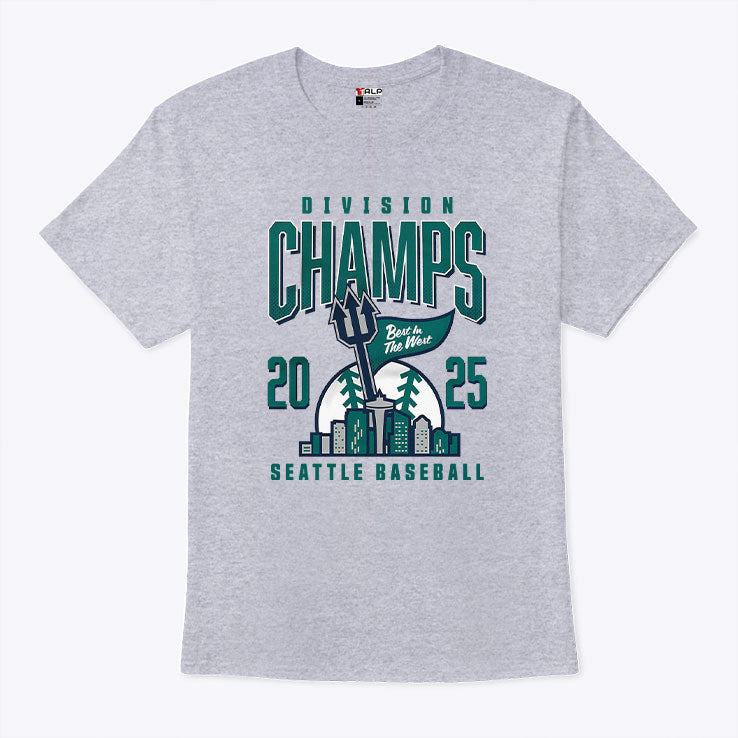 Seattle Baseball 2025 Division Champs T Shirt