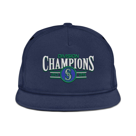 Seattle Mariners 2025 Division Champions Embroidered Snapback
