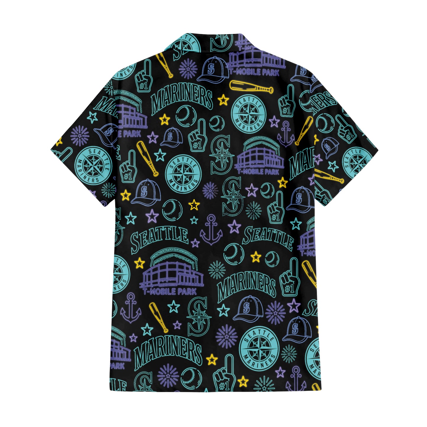 Seattle Mariners Neon Nights Hawaiian Shirt