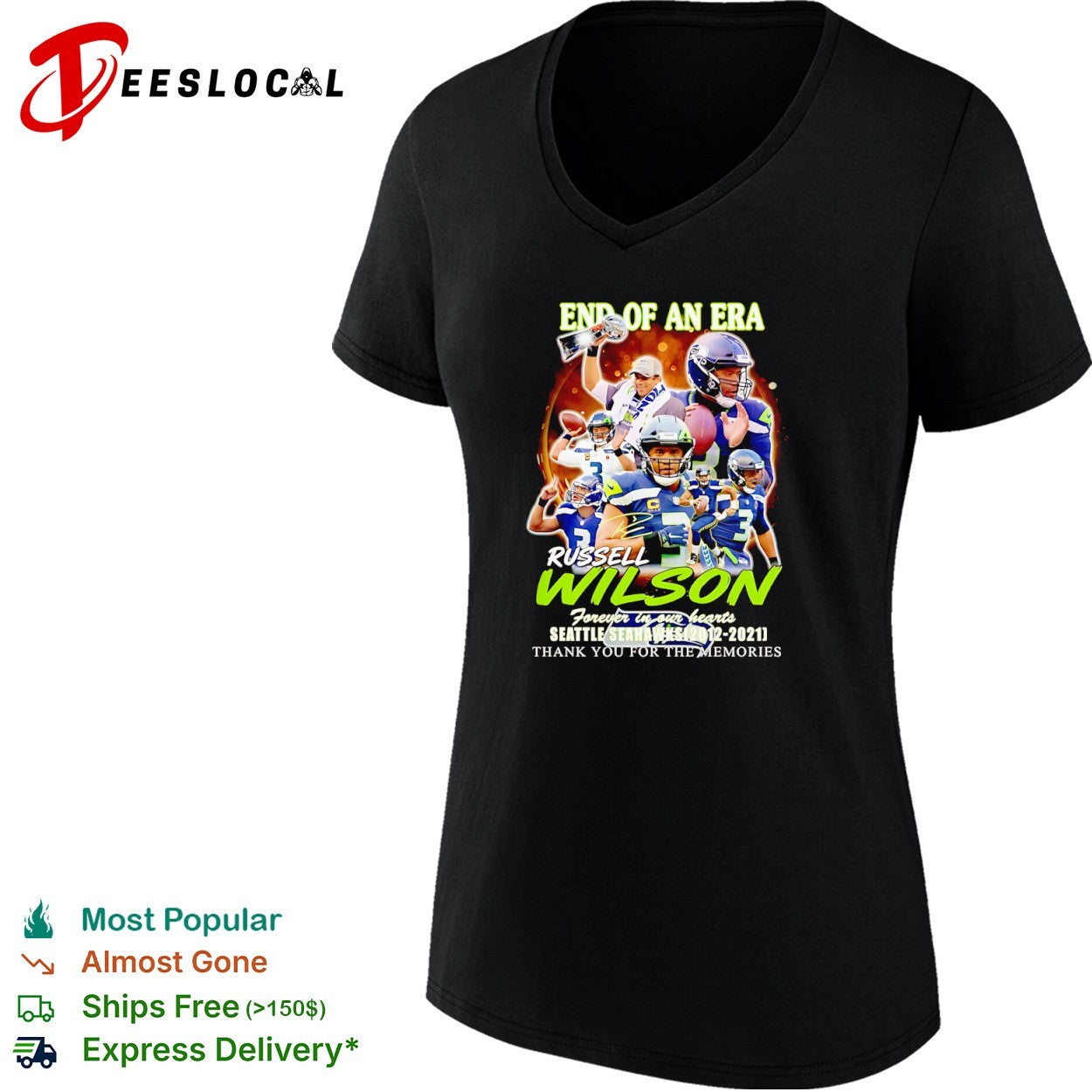 Seattle Seahawks End of an Era Forever in our hearts shirt