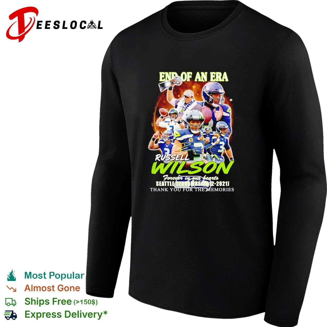 Seattle Seahawks End of an Era Forever in our hearts shirt