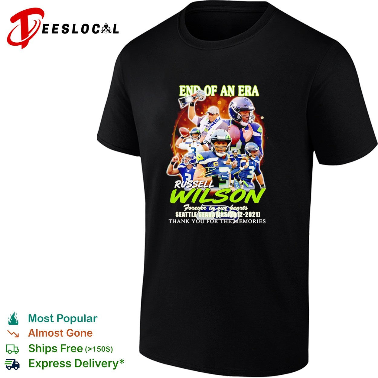 Seattle Seahawks End of an Era Forever in our hearts shirt
