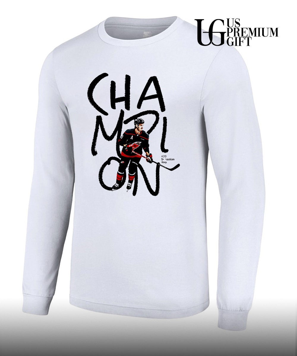 Sebastian Aho 2026 Stanley Cup Champion Carolina Hurricanes hockey shirt