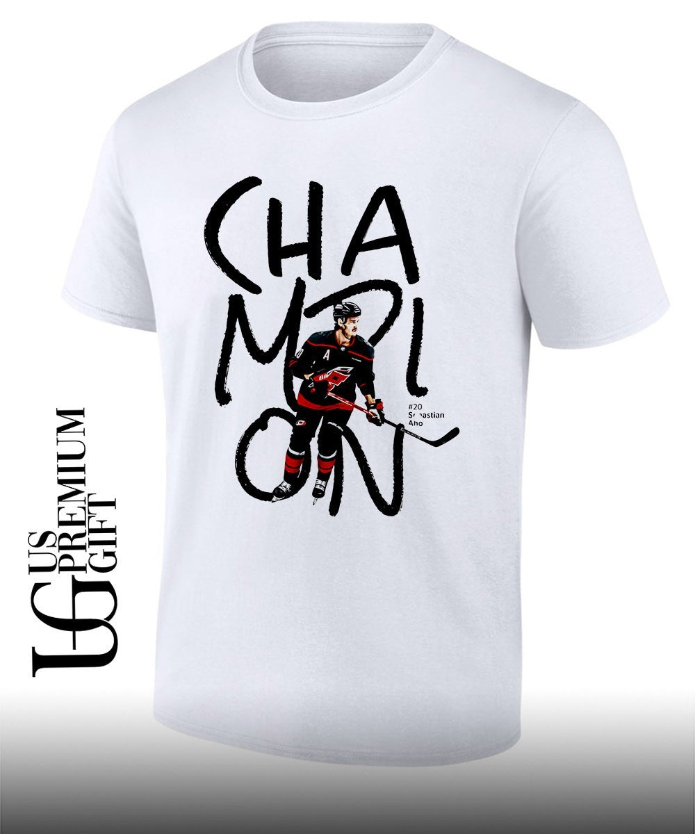Sebastian Aho 2026 Stanley Cup Champion Carolina Hurricanes hockey shirt