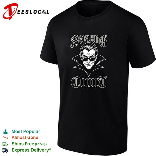 Serving Count vampire dracula cool gothic humor shirt