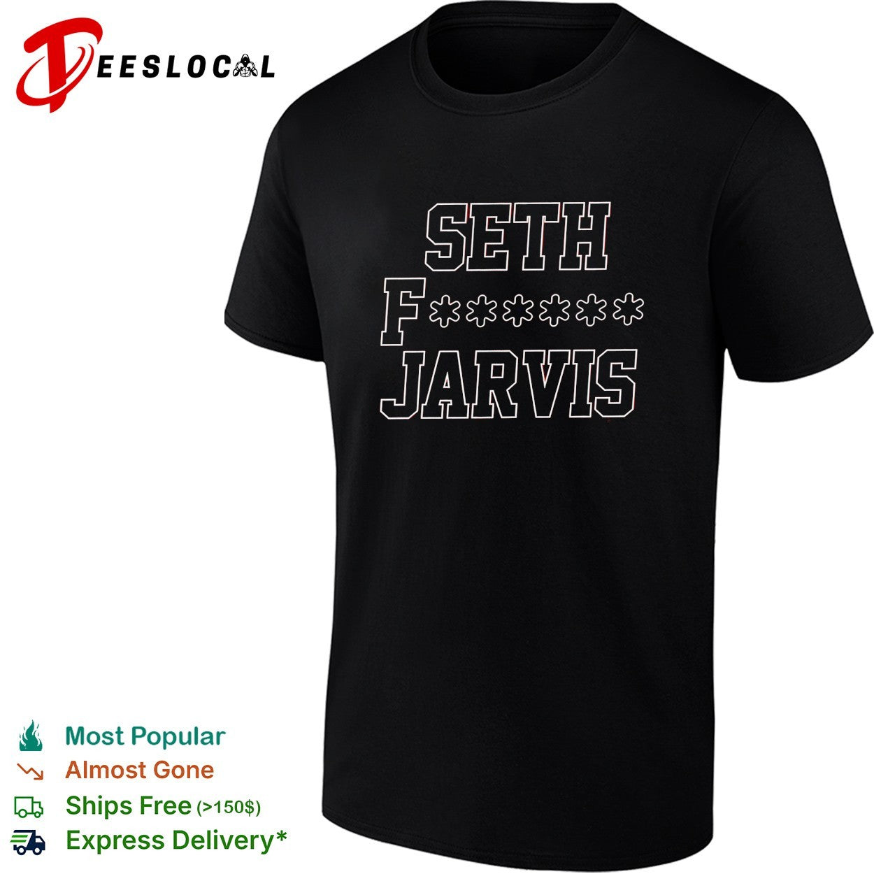 Seth Jarvis Carolina Hurricanes NHL hockey bold red shirt