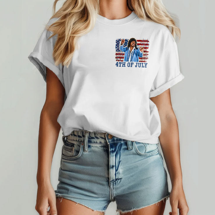 Sexual Chocolate And Randy Watson That Boy Good 4th Of July Funny Retro Comedy Movie Inspired Patriotic T Shirt