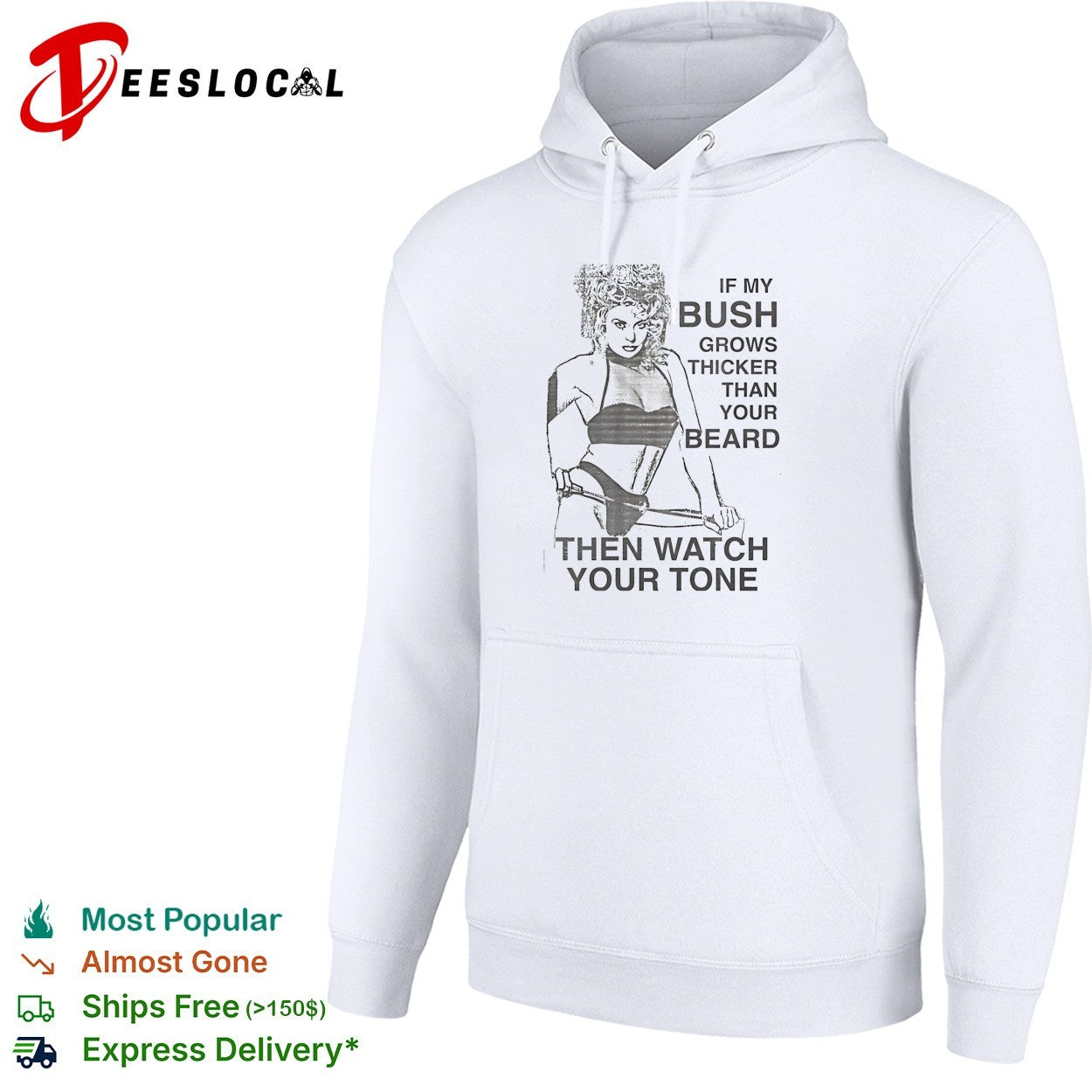 Sexy girl if my bush grows thicker than your beard then watch your tone shirt