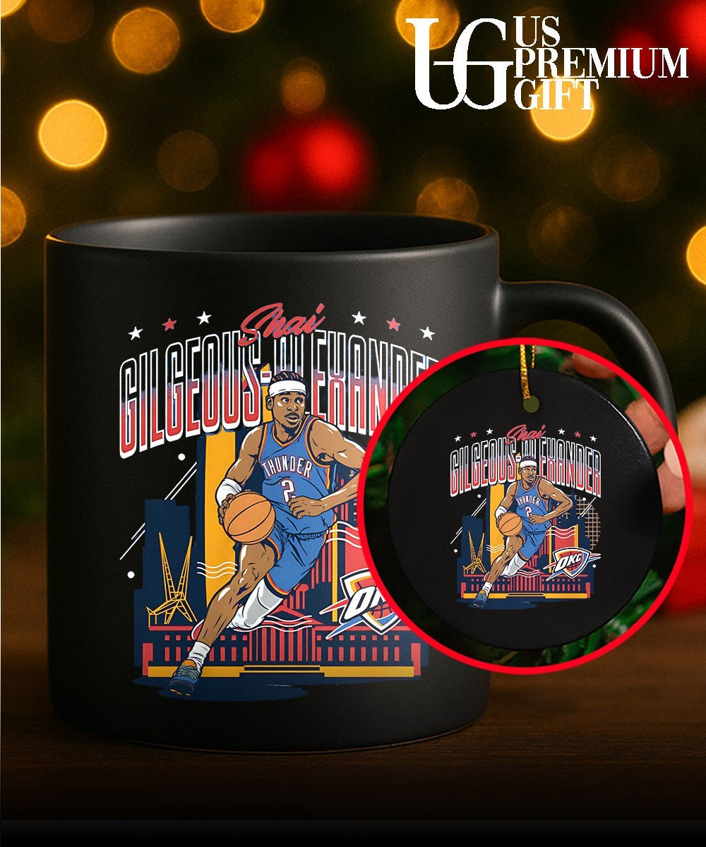 Shai Gilgeous-Alexander Oklahoma City Thunder NBA Skyline City signature shirt