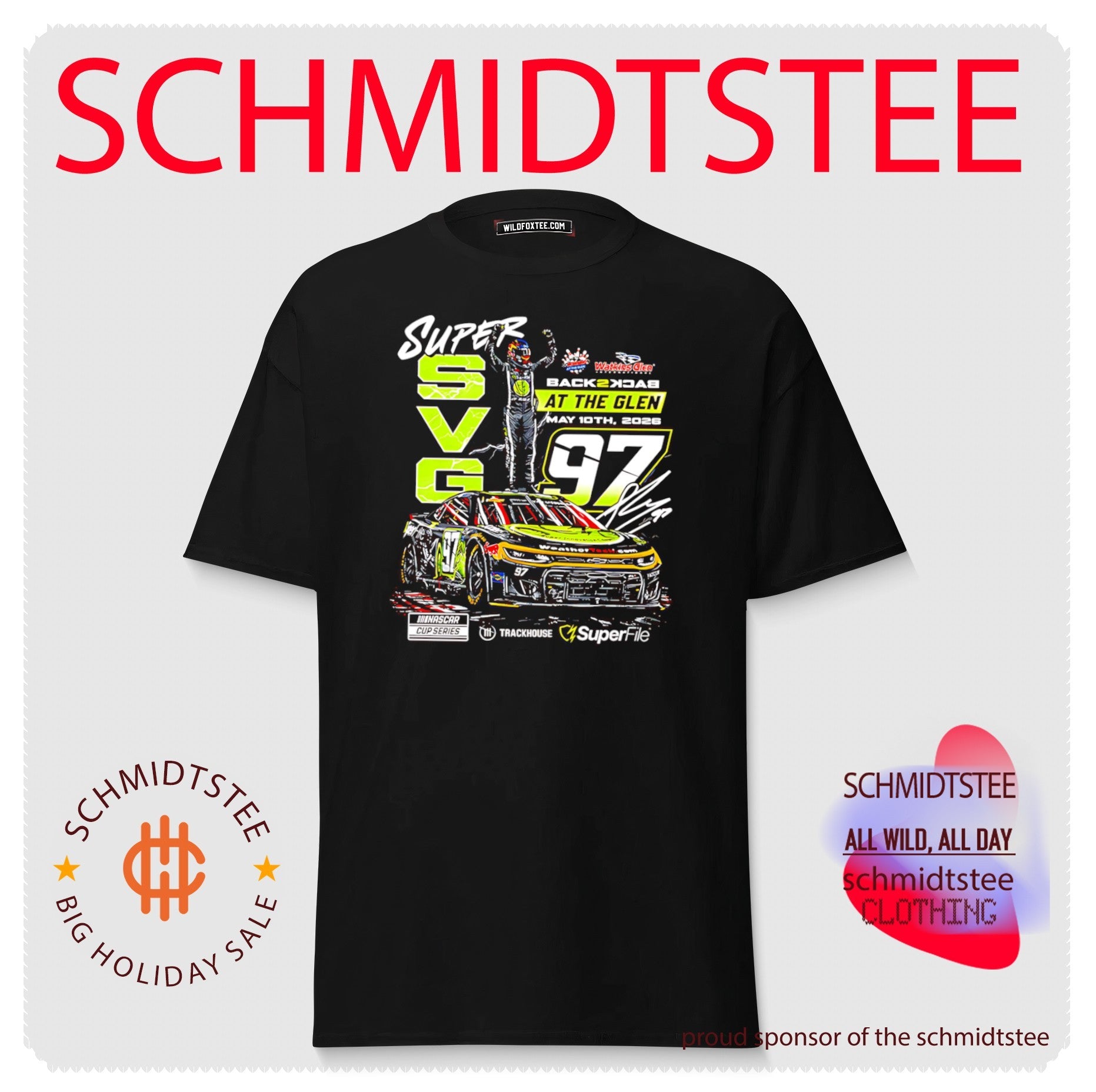 Shane van Gisbergen #97 2026 SuperFile Watkins Glen Win signature shirt
