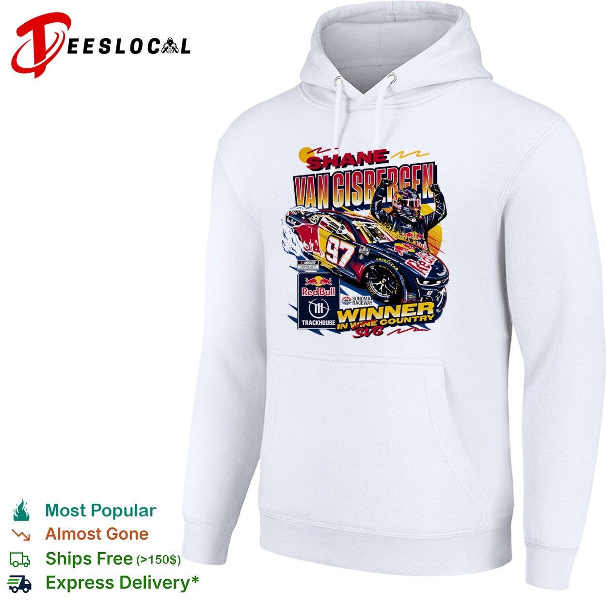Shane van Gisbergen Trackhouse Racing NASCAR Cup Series Winner in Wine Country shirt