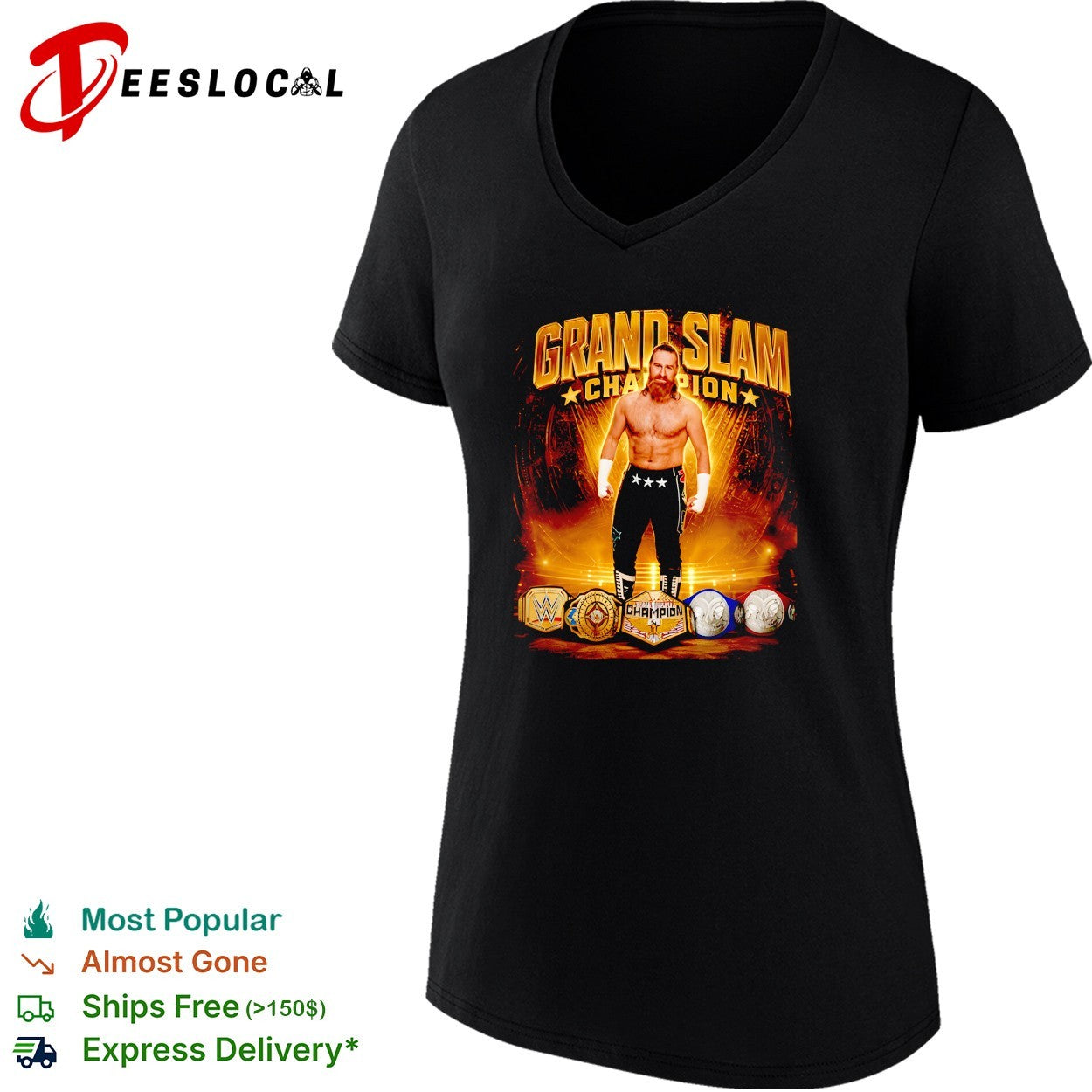 Sheamus grand slam champion shirt