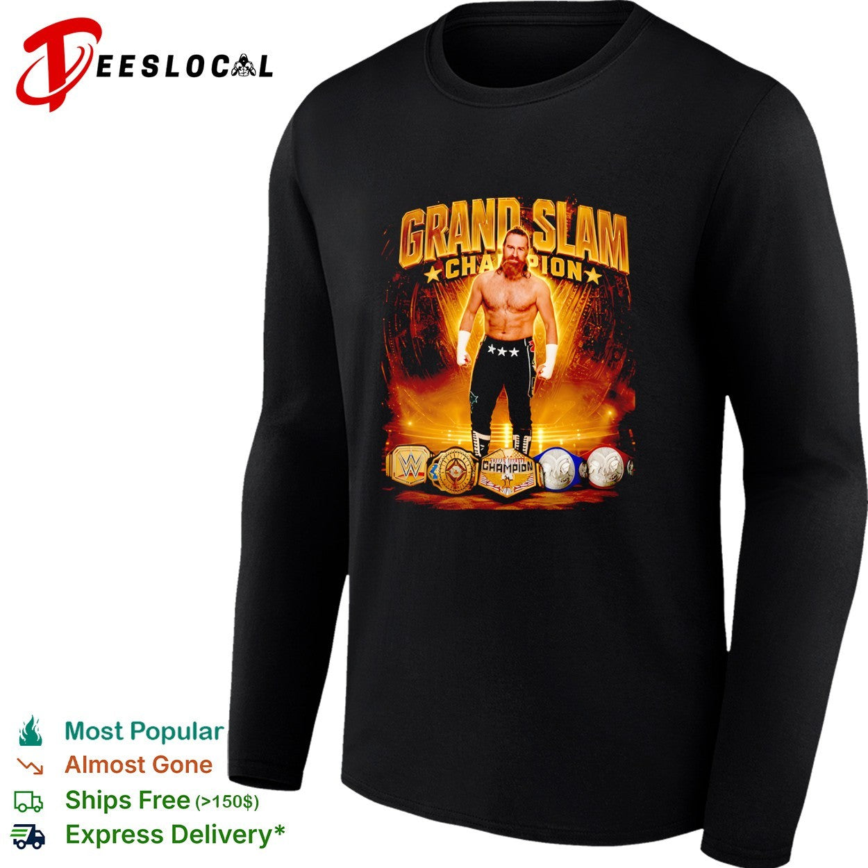 Sheamus grand slam champion shirt