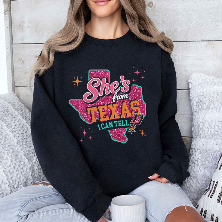 She’s From Texas I Can Tell San Antonio Spurs T Shirt