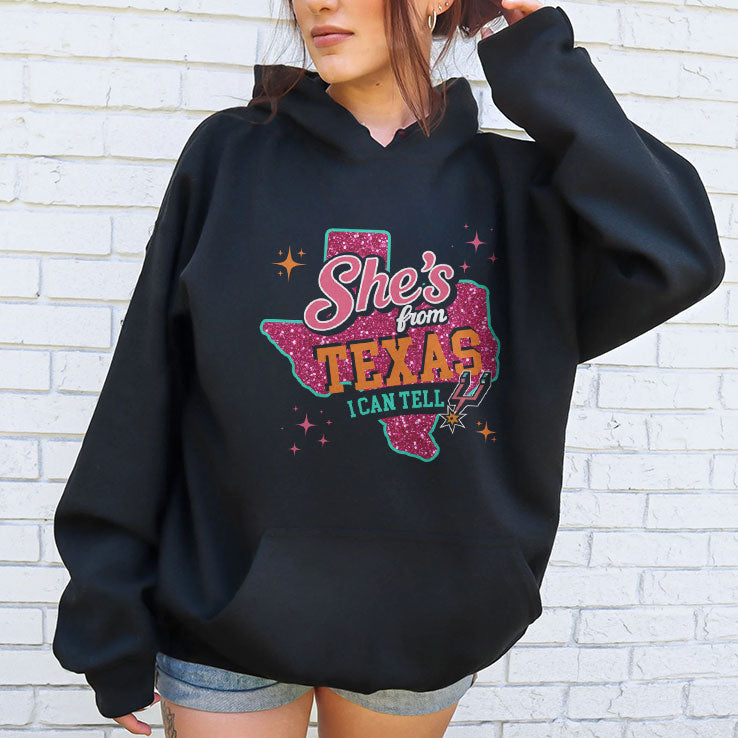 She’s From Texas I Can Tell San Antonio Spurs T Shirt