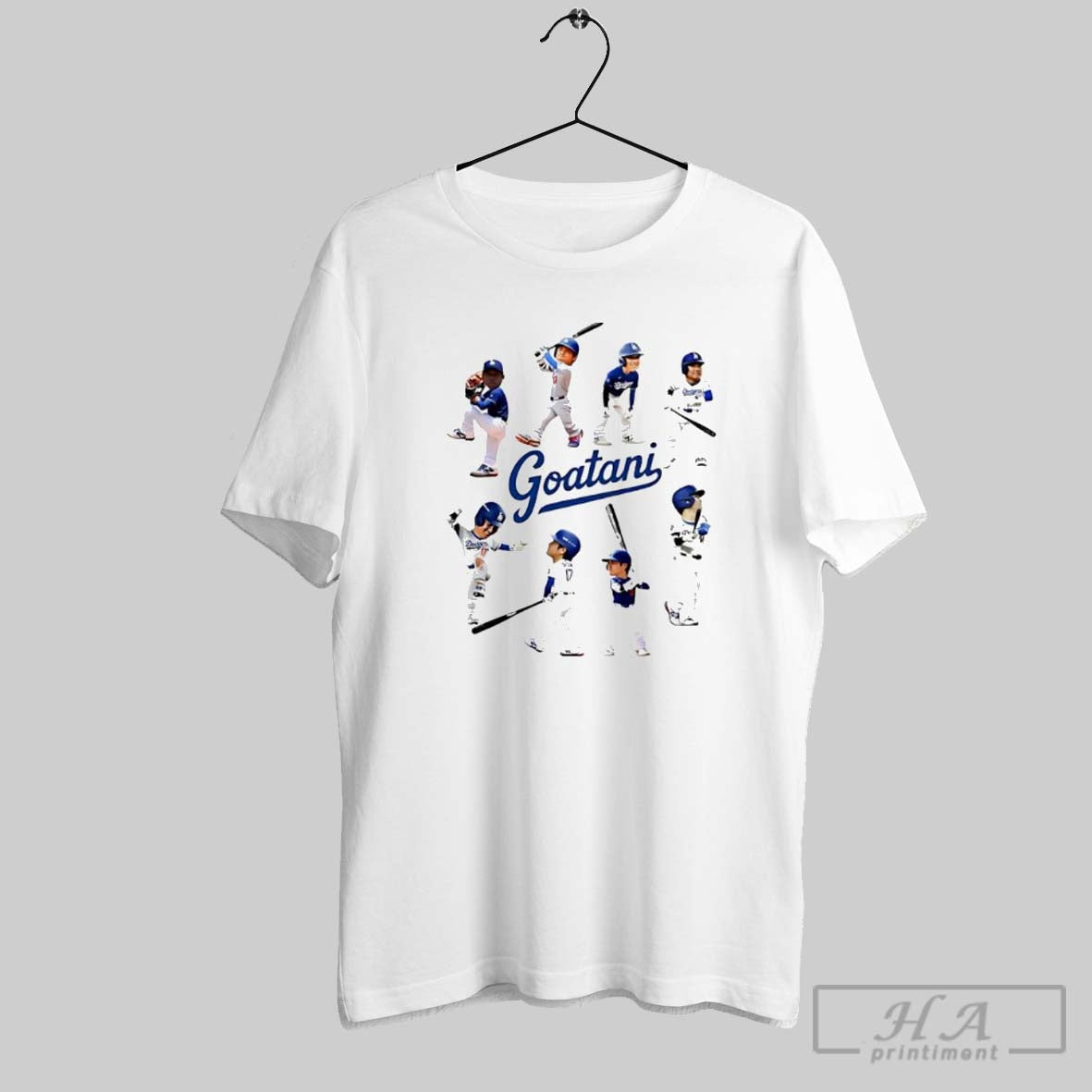 Shohei Ohtani Goatani Los Angeles Dodgers Baseball Player Mini Collage Shirta