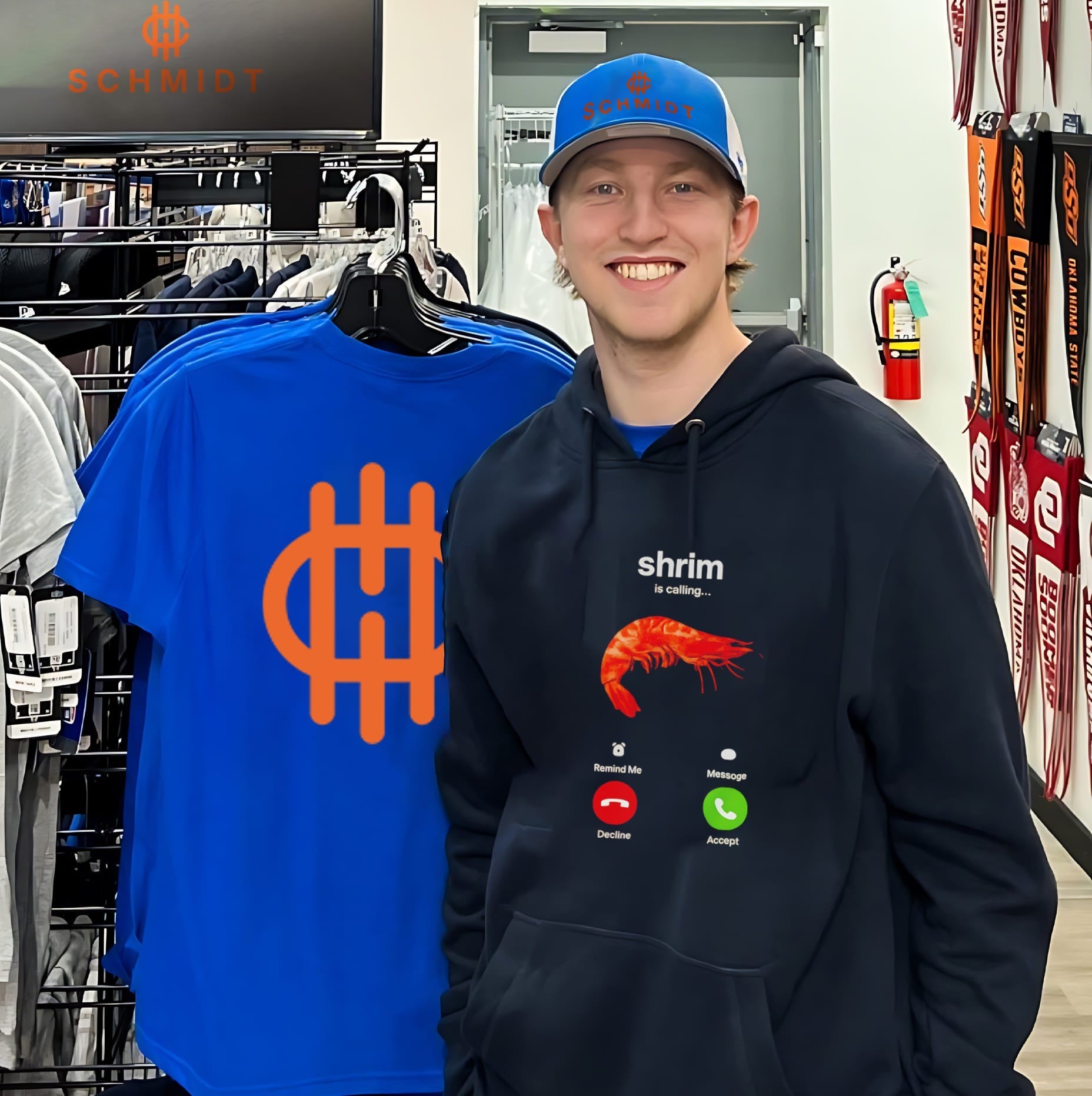 Shrim Is Calling Funny Incoming Call shrimp shirt