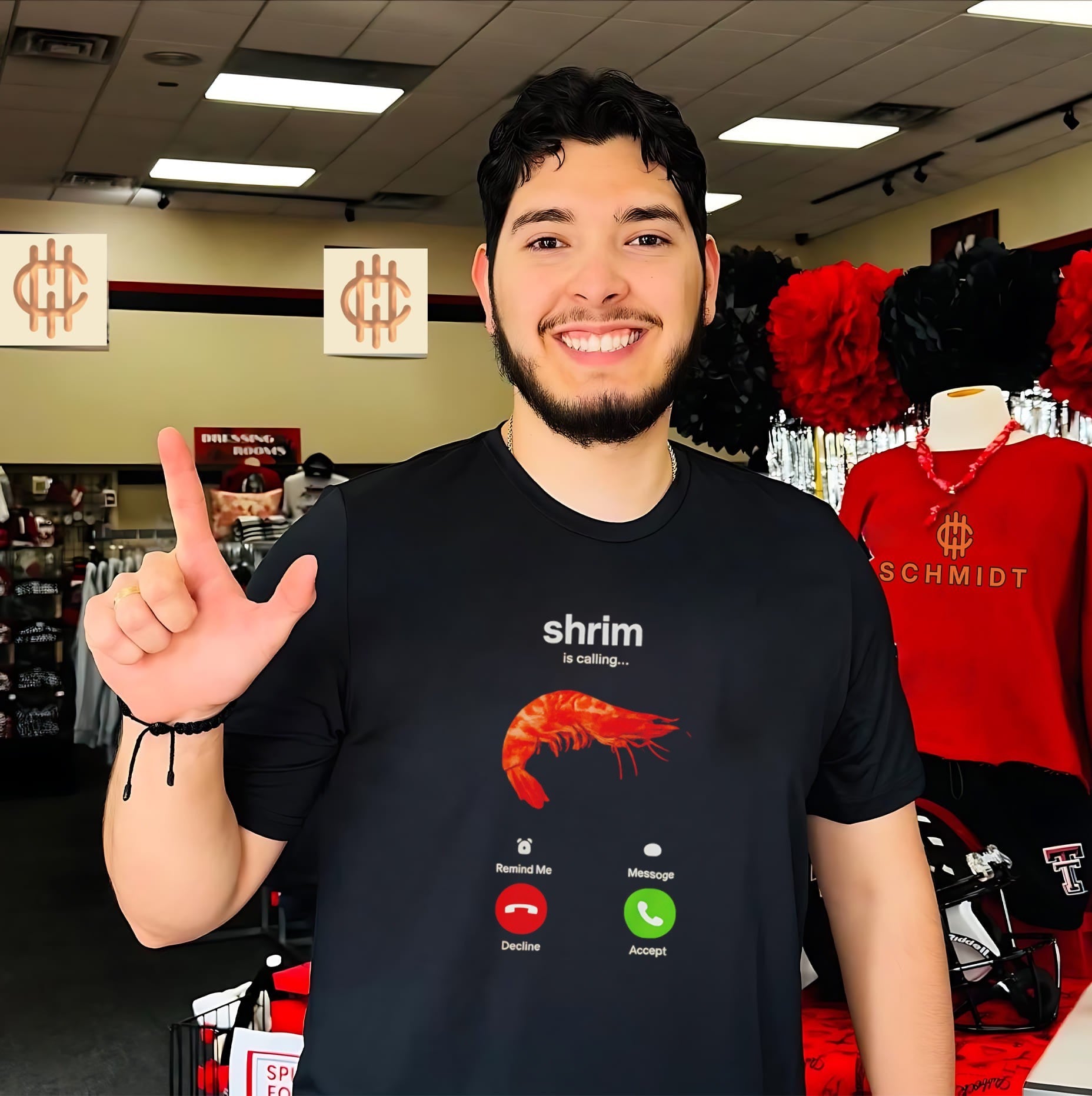 Shrim Is Calling Funny Incoming Call shrimp shirt