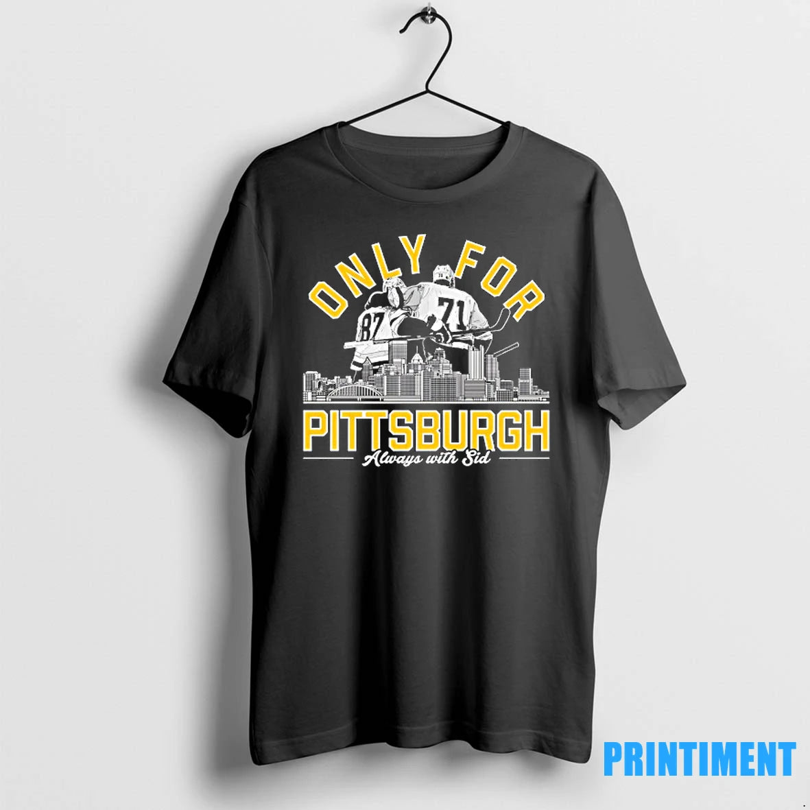 Sidney Crosby And Evgeni Malkin Only For Pittsburgh Penguins Always With Sid City Skyline Tshirts - clothing by TeeHivey.com