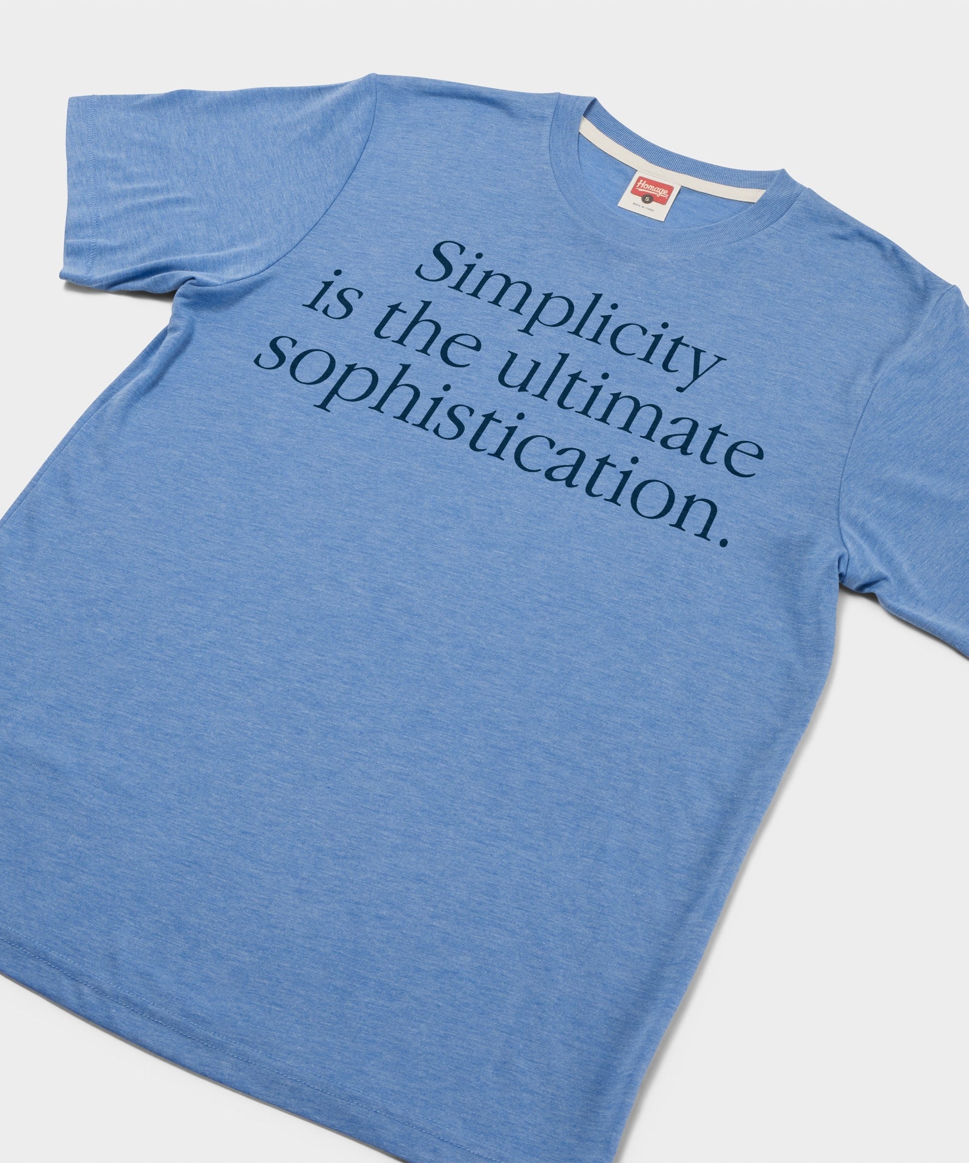 Simplicity Is The Ultimate Sophistication