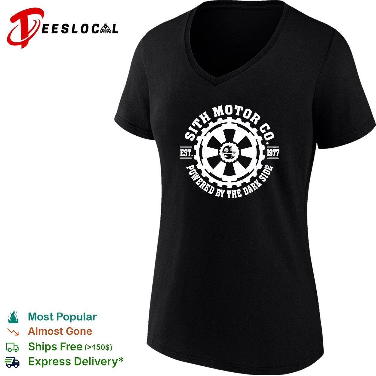 Sith Motor Co powered by the dark side 1977 shirt