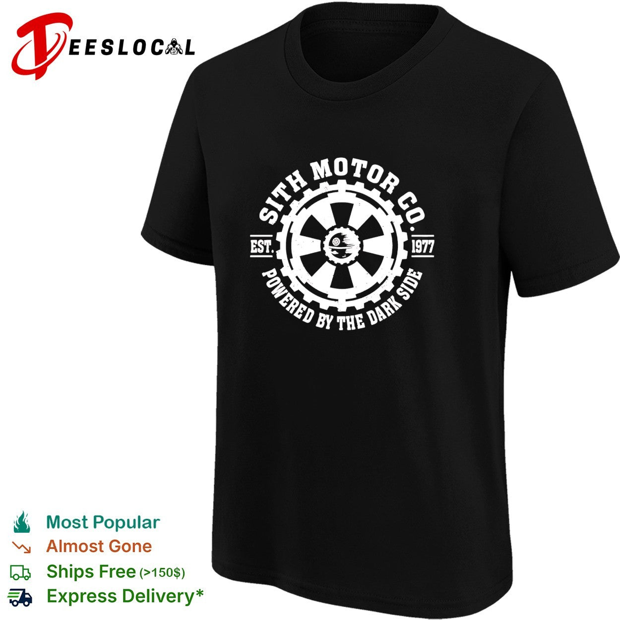Sith Motor Co powered by the dark side 1977 shirt
