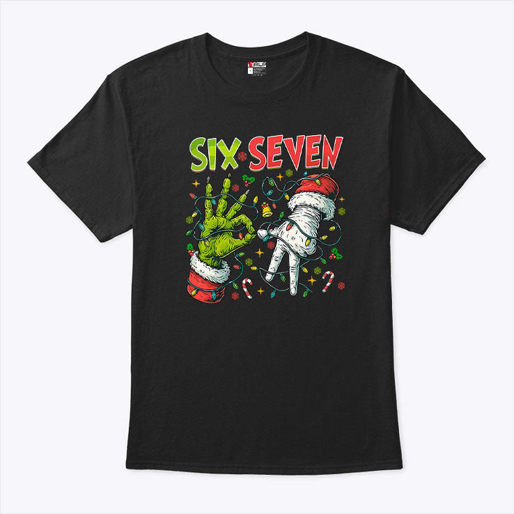 Six Seven 67 Meme Christmas T Shirt