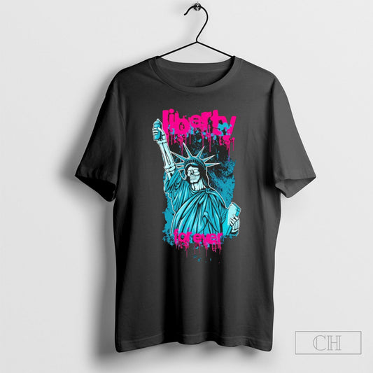 Skeleton Liberty For Ever Shirts