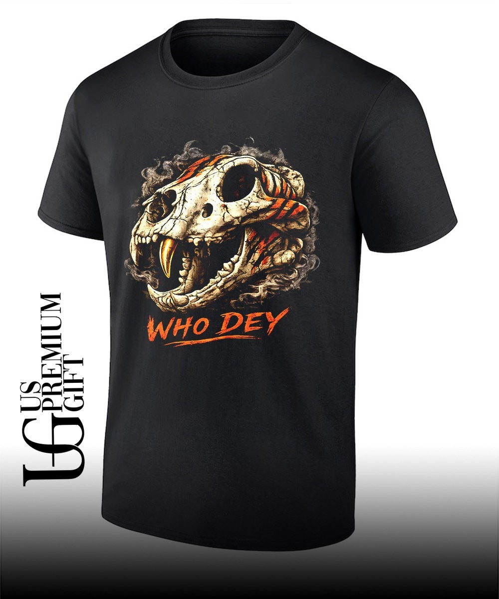 Skull Tiger who Dey Cincinnati Bengal shirt