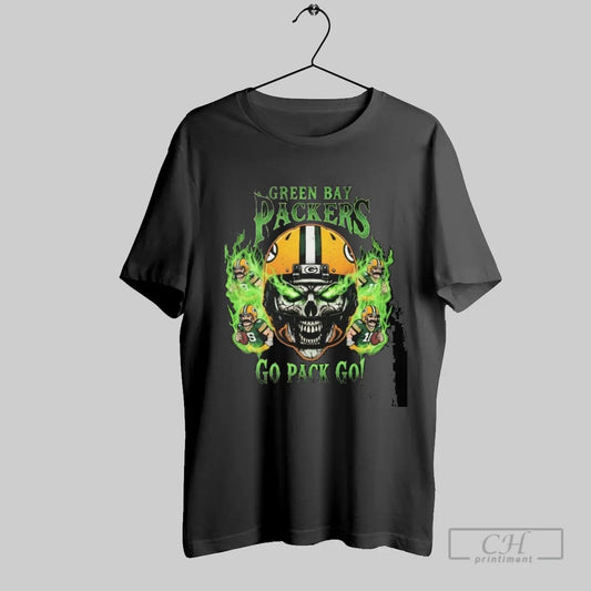 Skull X Green Bay Packers Go Pack Go - clothing by TeeHivey.com