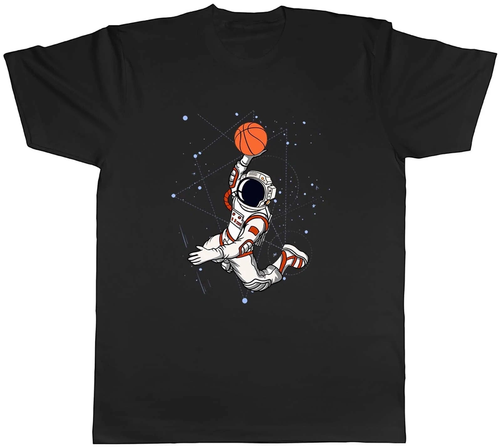 Slam Dunk Astronaut Mens T-Shirt Space Basketball Funny Unisex Tee Gift